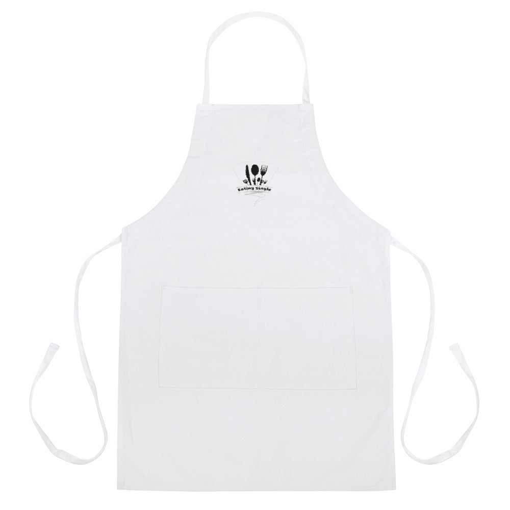 Eating Single Embroidered Apron