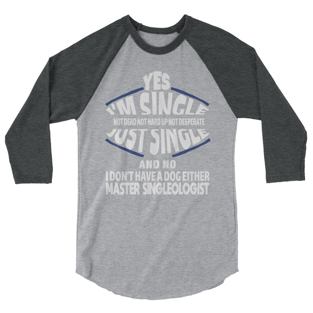 Just Single 3/4 sleeve raglan shirt