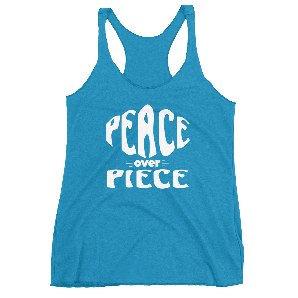 Peace Over Piece Women's Racerback Tank