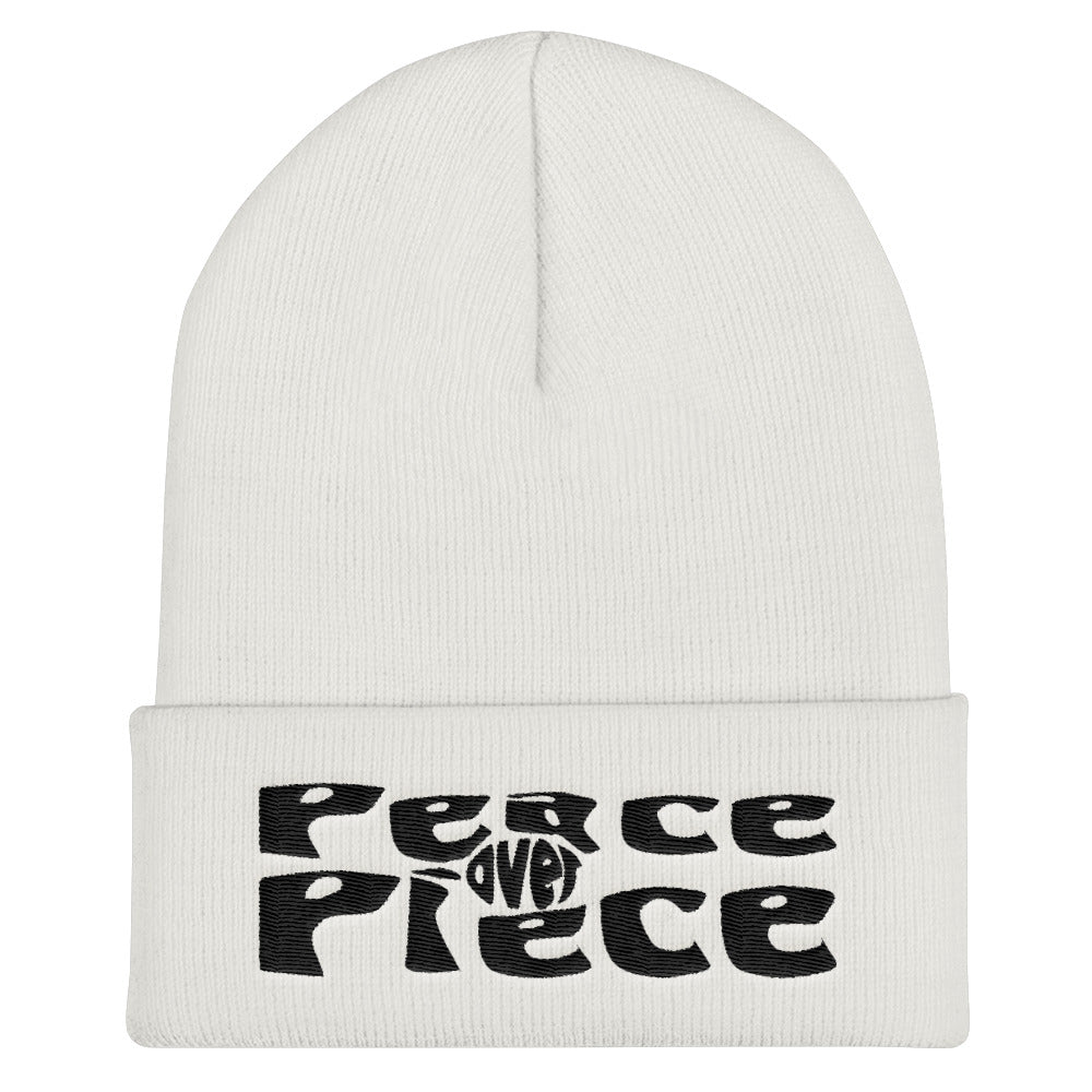 Peace Over Piece Cuffed Beanie