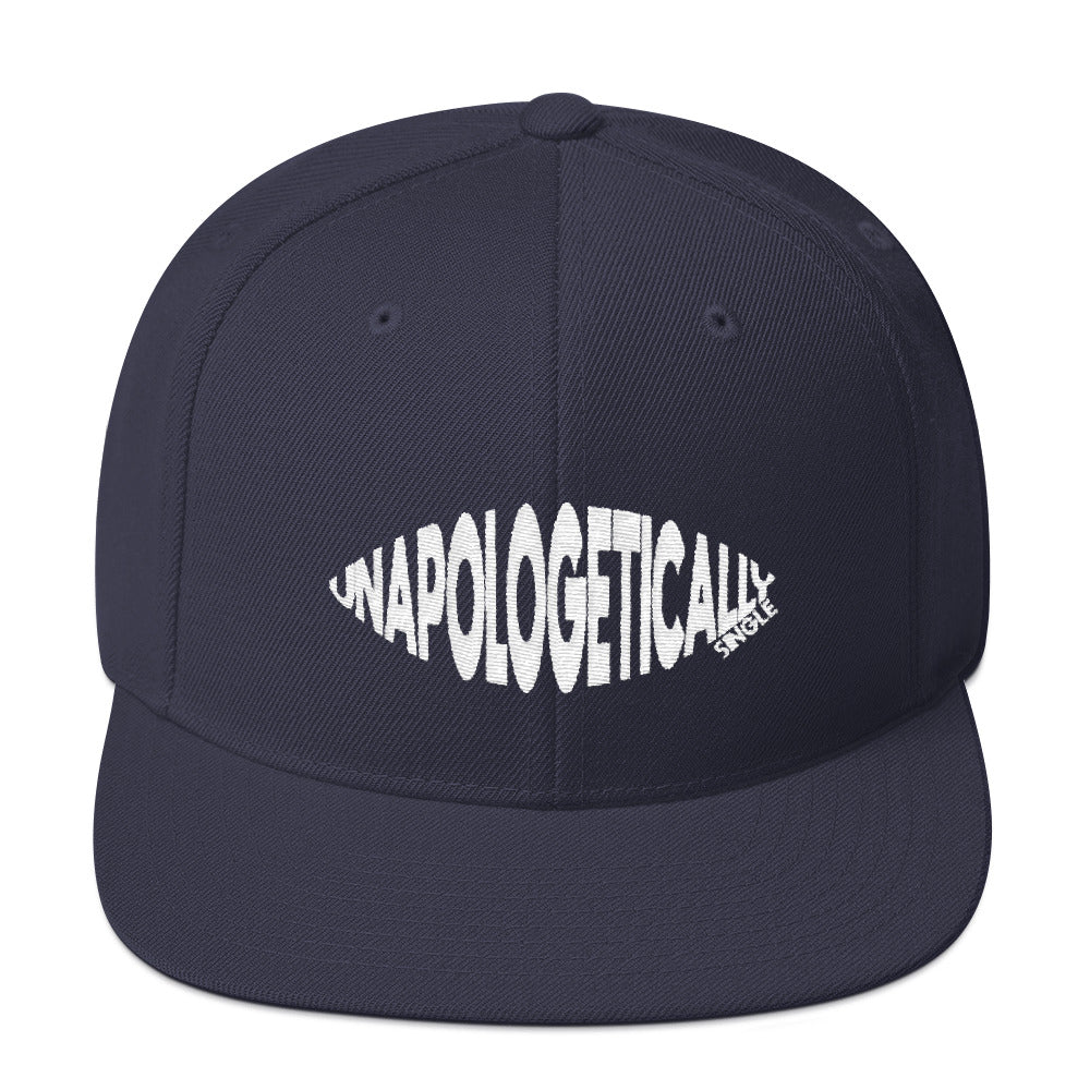 Unapologetically Single Bulging Snapback Hat