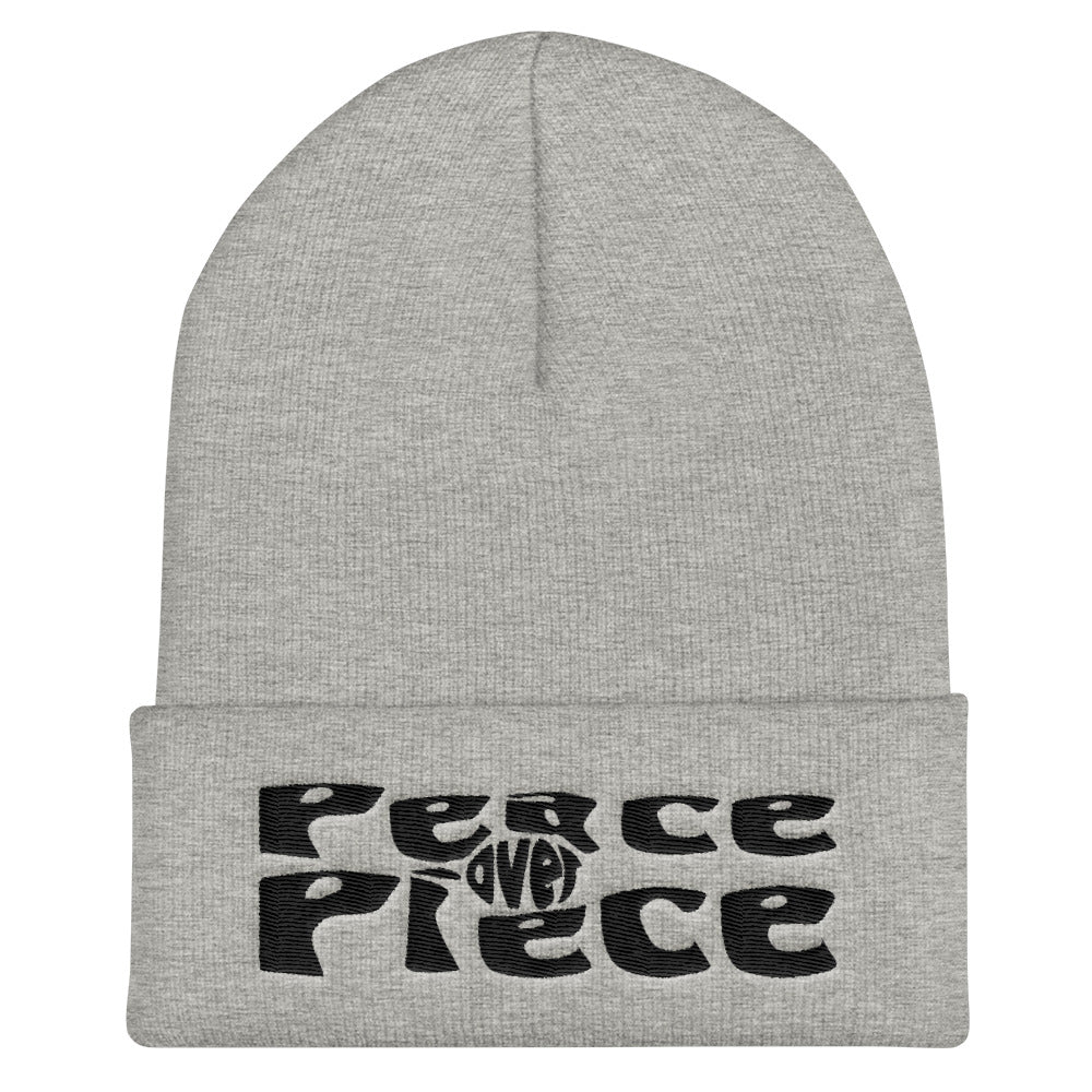 Peace Over Piece Cuffed Beanie