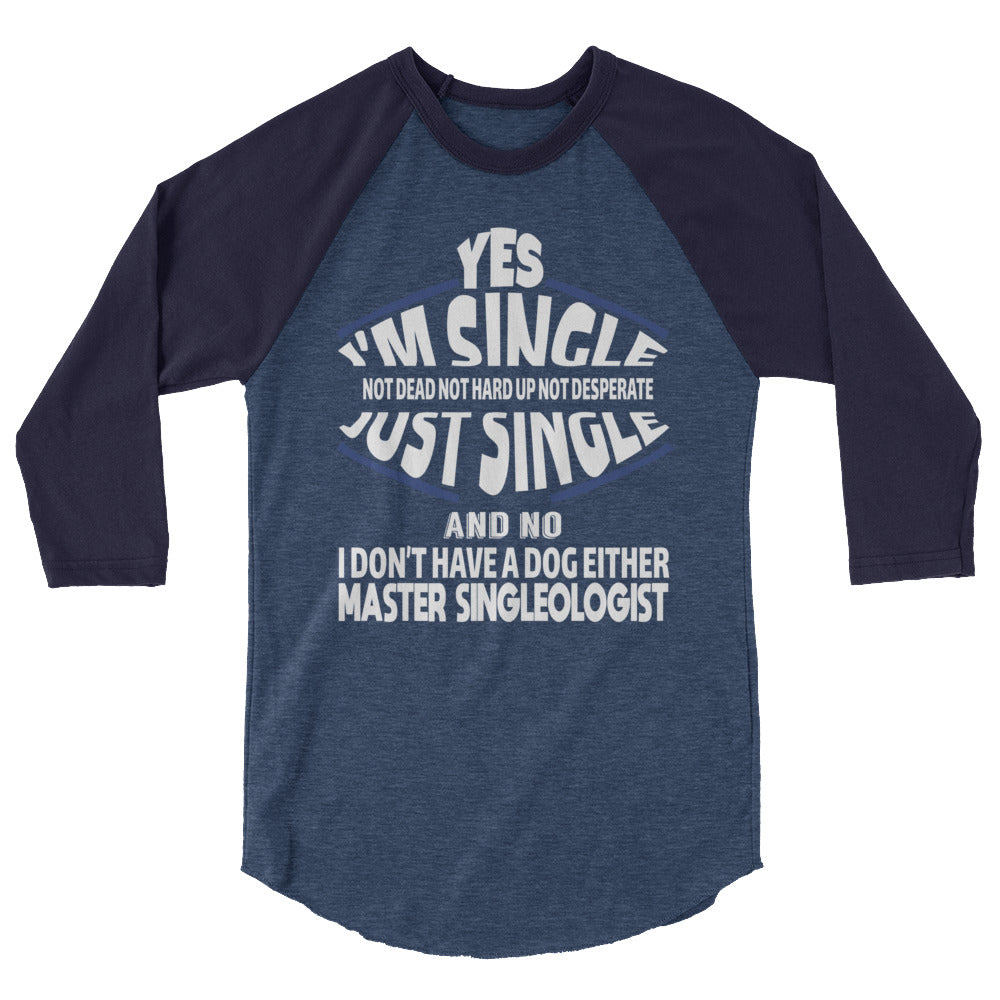 Just Single 3/4 sleeve raglan shirt