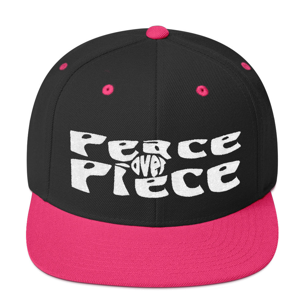 Peace Over Piece Snapback Hat