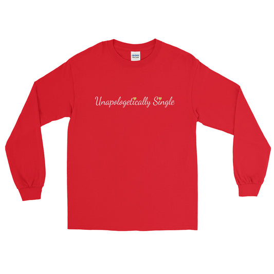 Unapologetically Single Heart gold Long Sleeve T-Shirt