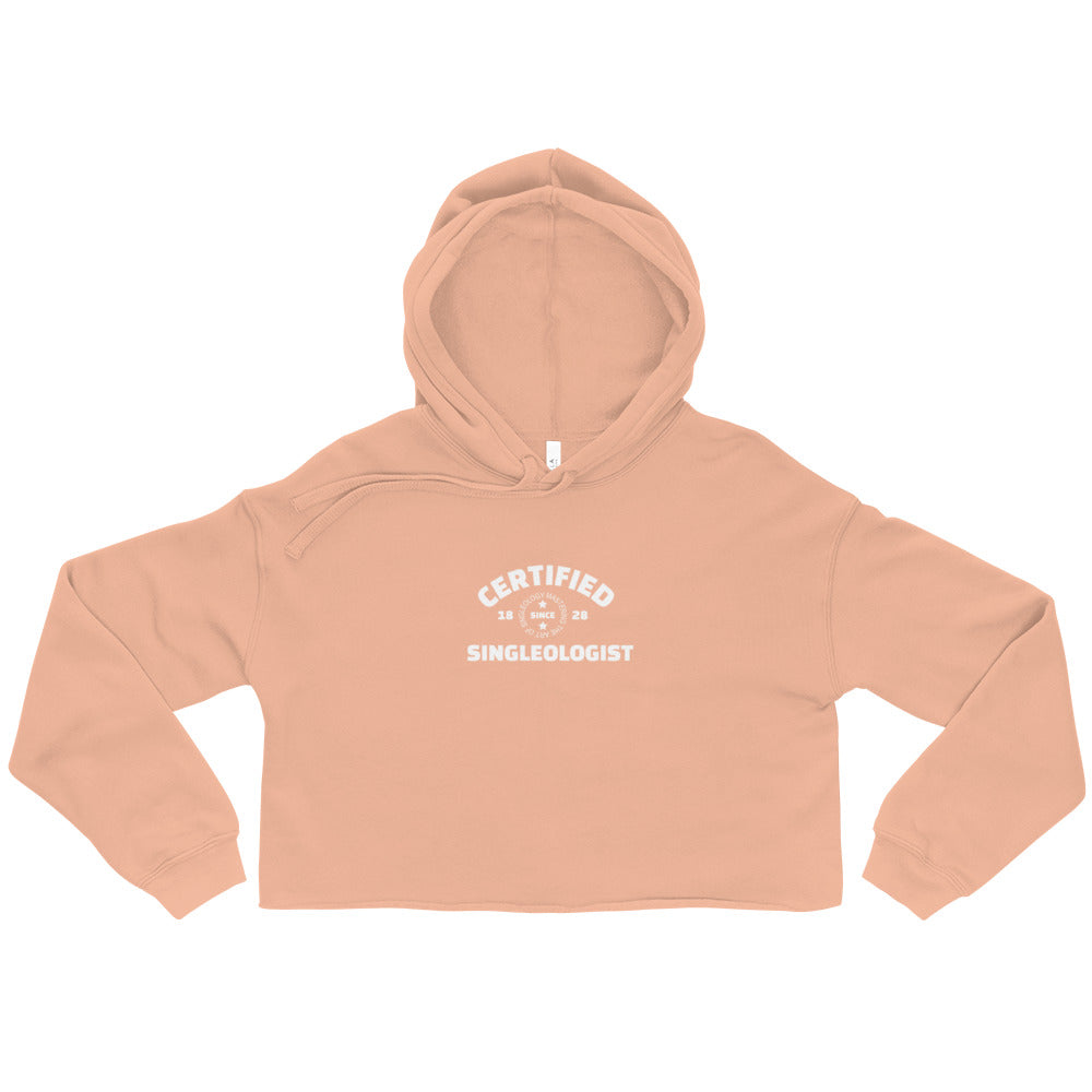 Certified Singleologist Crop Hoodie