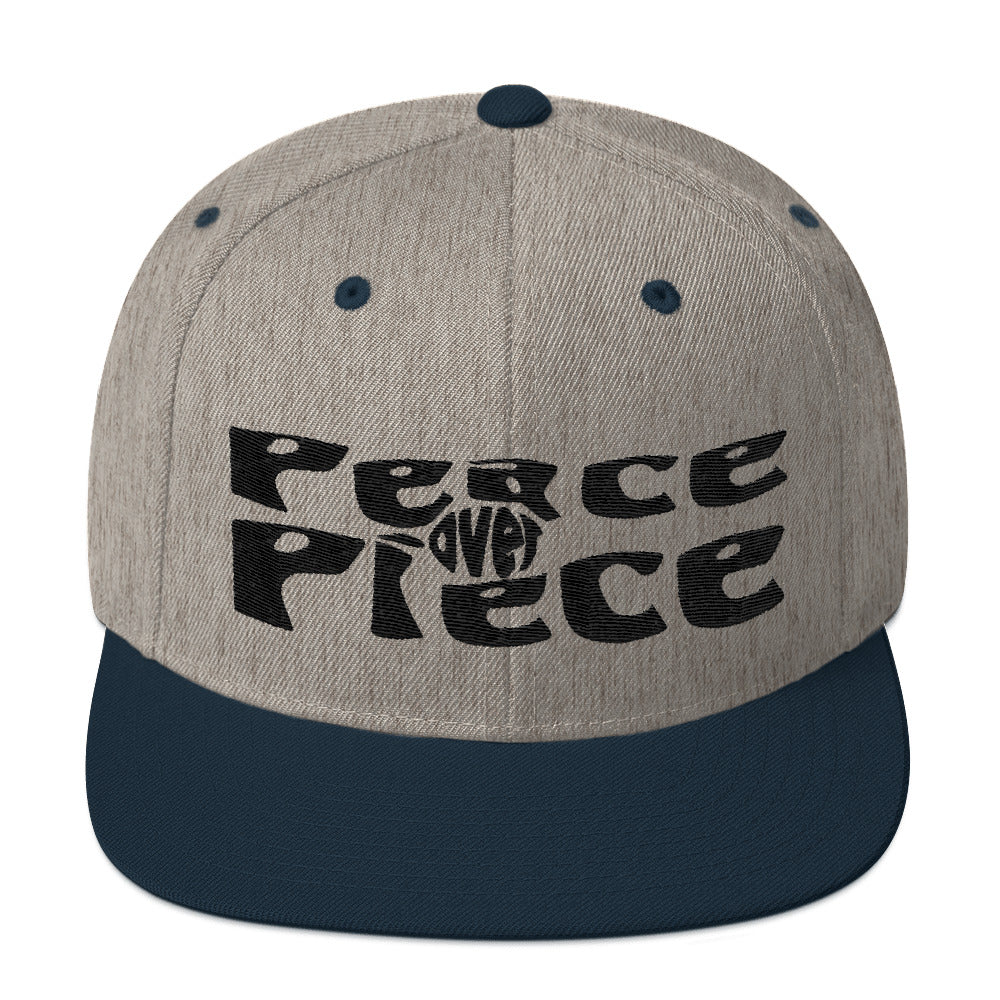 Peace Over Piece Snapback Hat