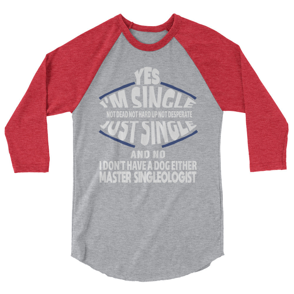 Just Single 3/4 sleeve raglan shirt