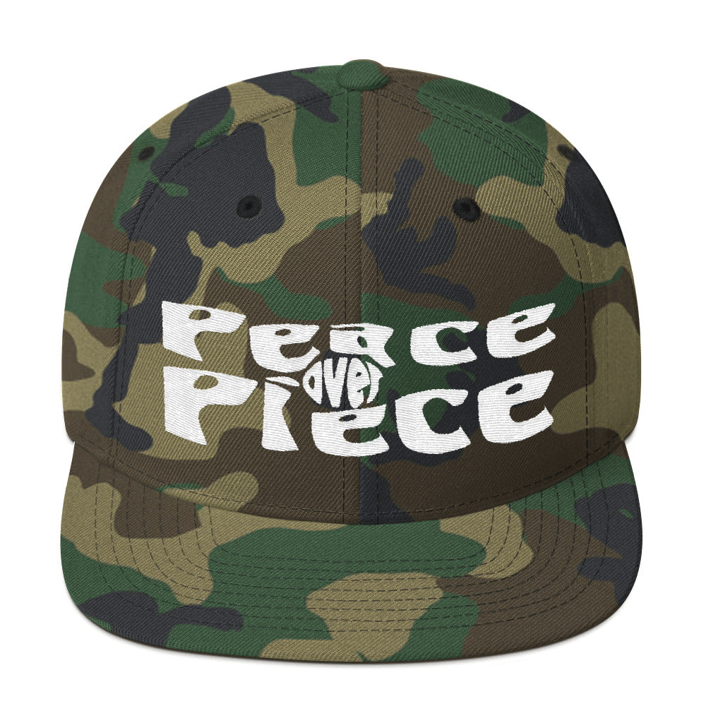 Peace Over Piece Snapback Hat