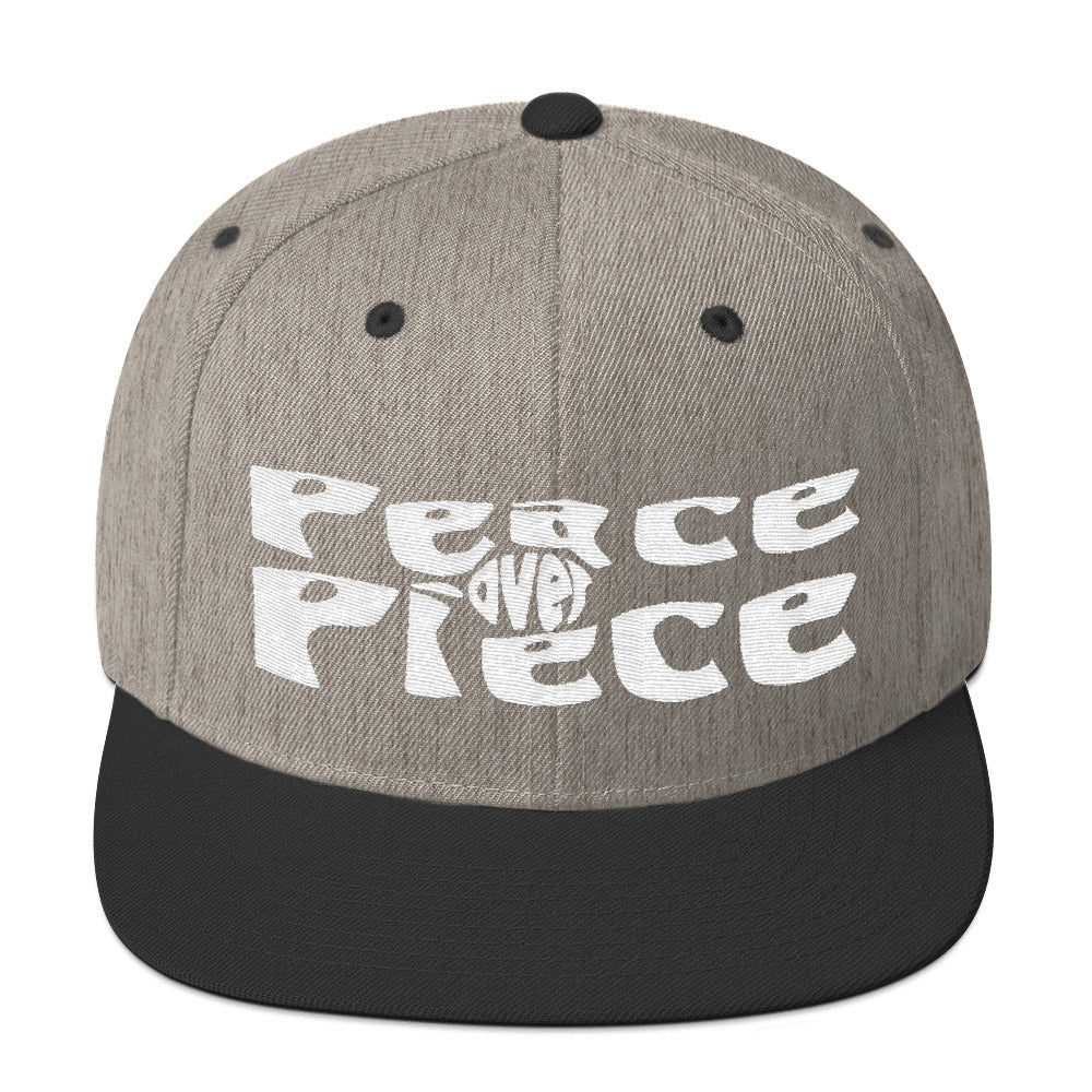 Peace Over Piece Snapback Hat