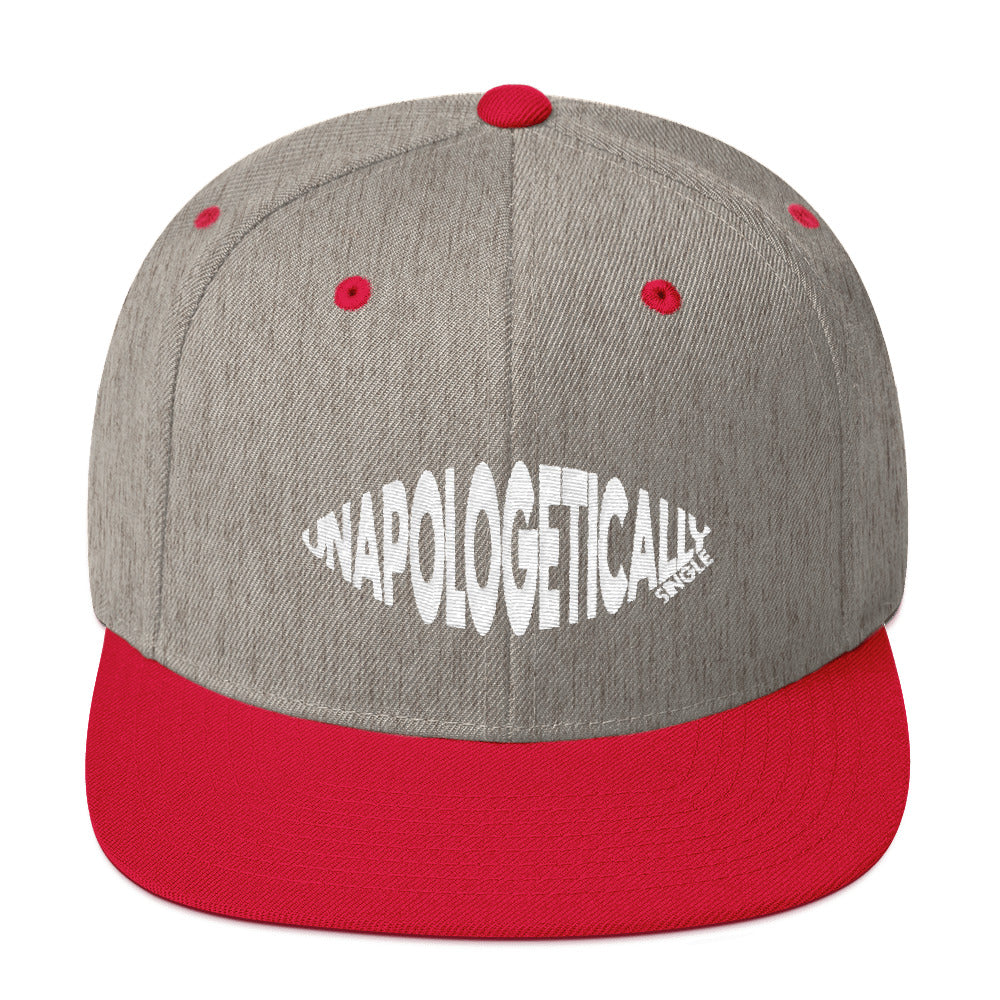 Unapologetically Single Bulging Snapback Hat