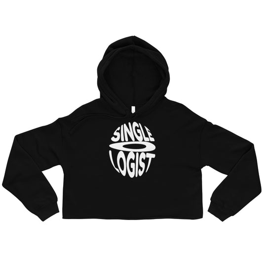 Singleologist Emblem Crop Hoodie