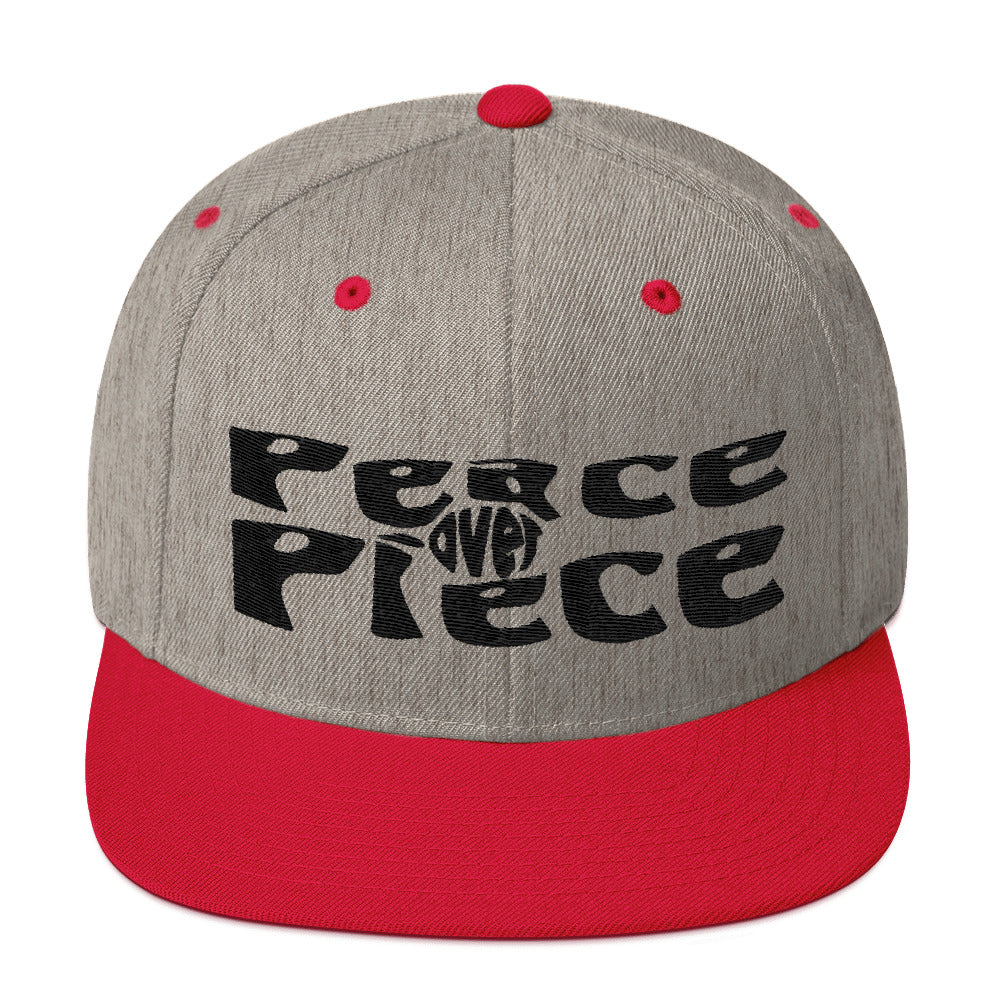 Peace Over Piece Snapback Hat