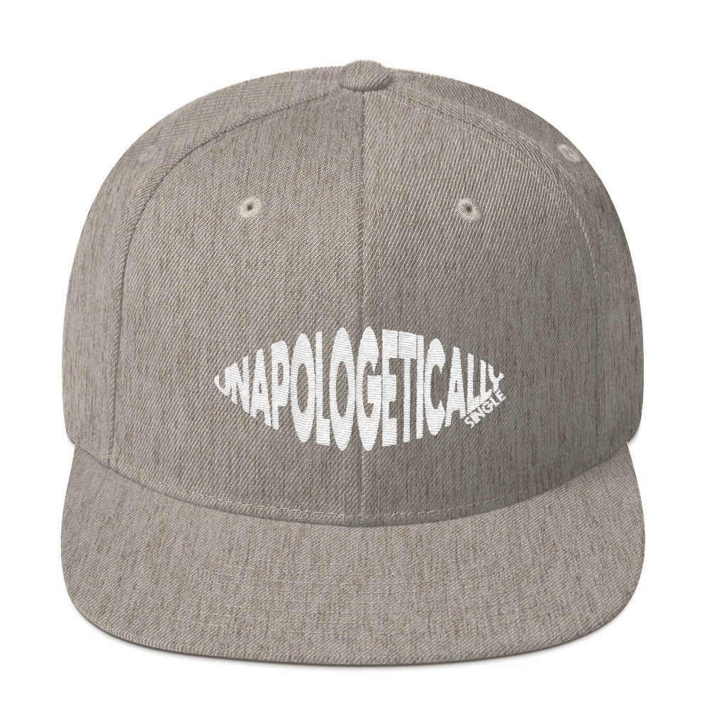 Unapologetically Single Bulging Snapback Hat