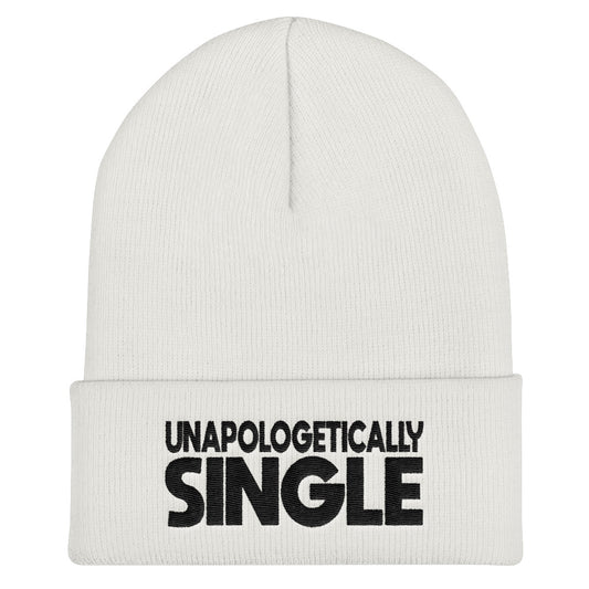 Unapologetically Single Cuffed Beanie