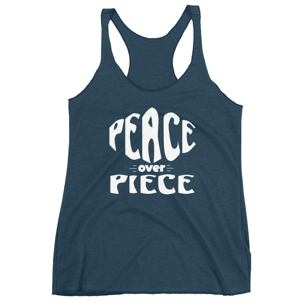 Peace Over Piece Women's Racerback Tank