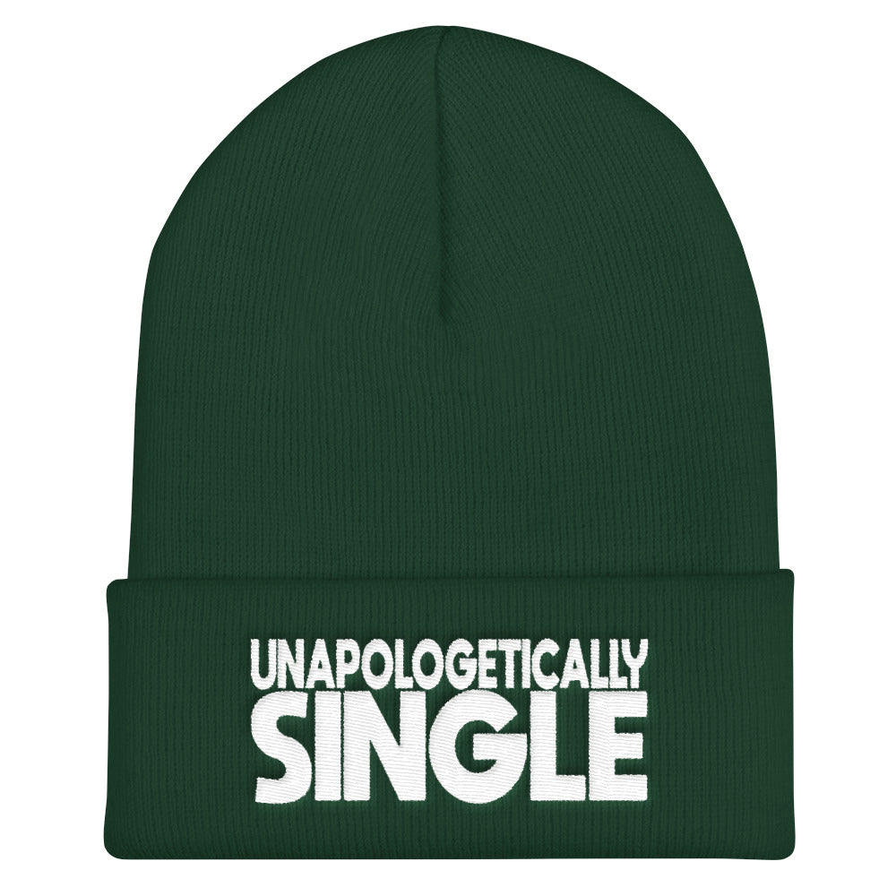 Unapologetically Single Cuffed Beanie