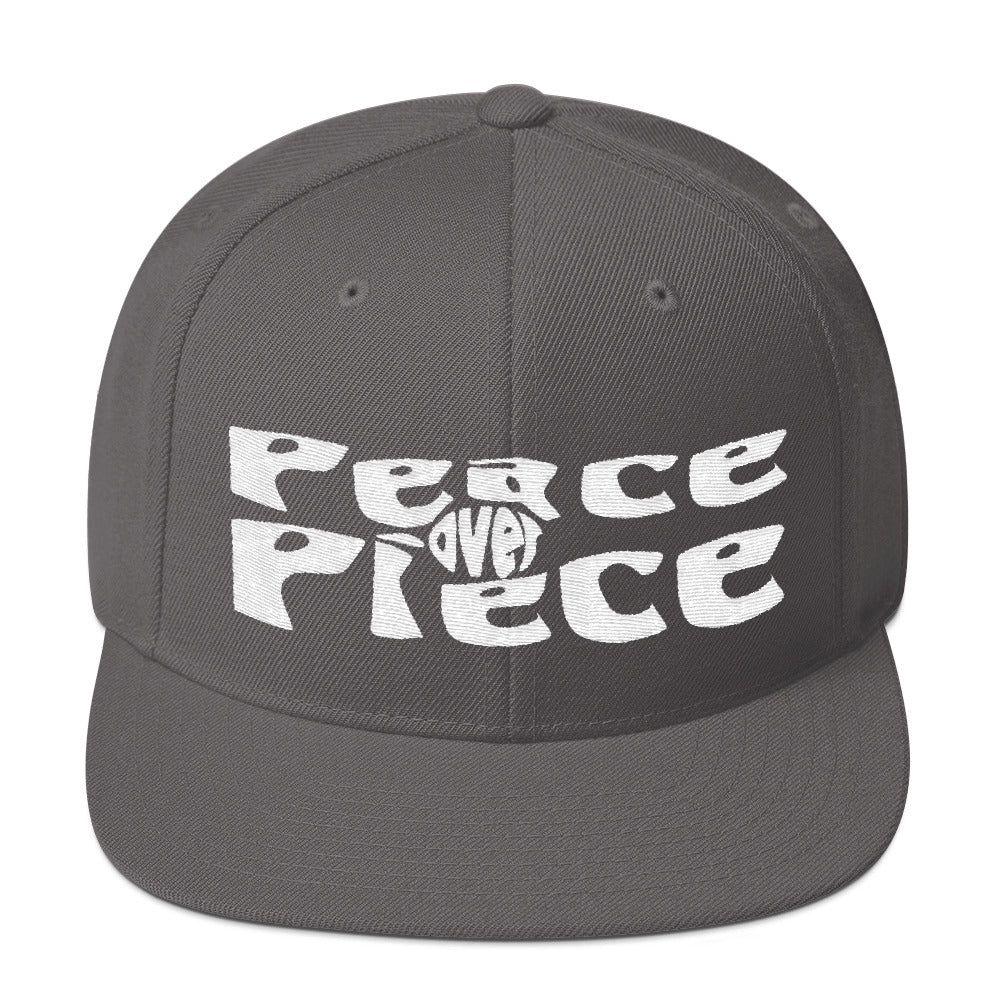 Peace Over Piece Snapback Hat