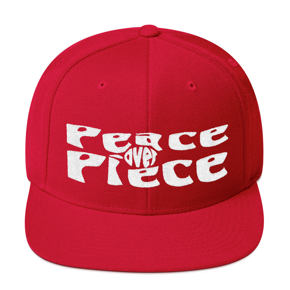 Peace Over Piece Snapback Hat