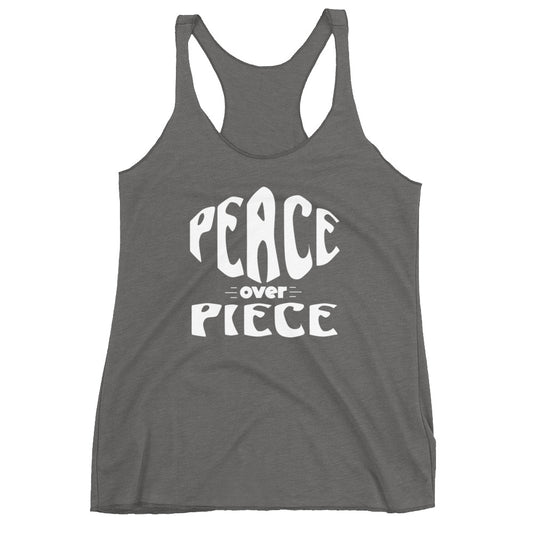 Peace Over Piece Women's Racerback Tank