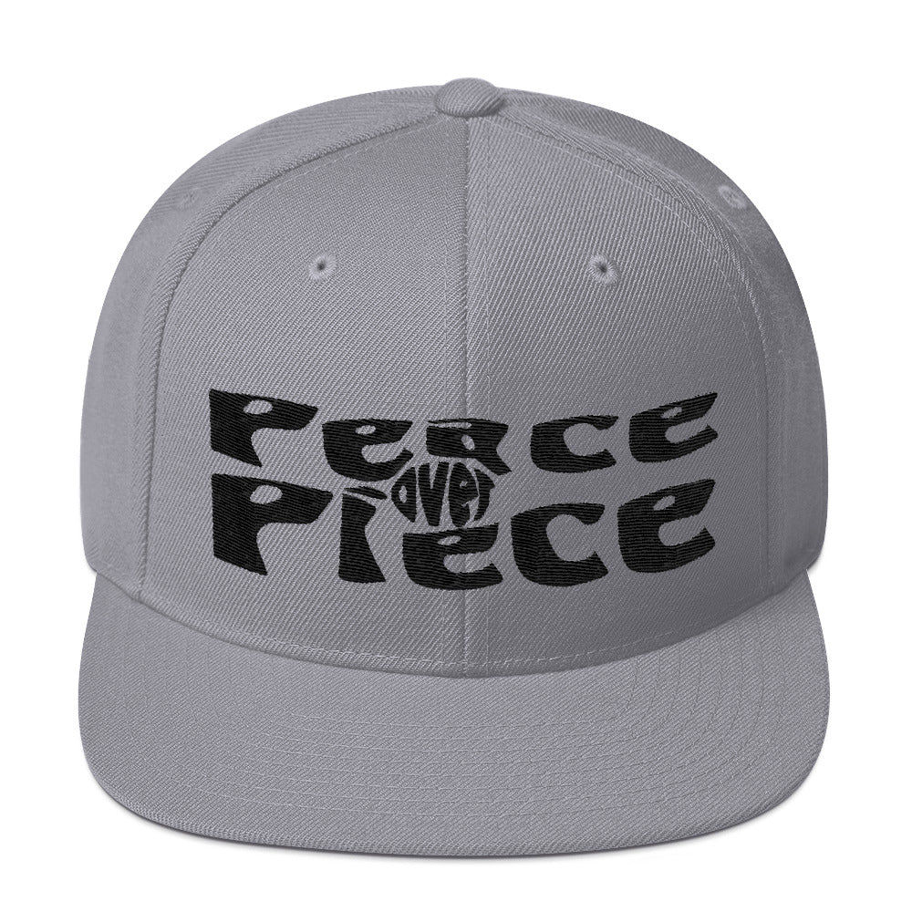 Peace Over Piece Snapback Hat